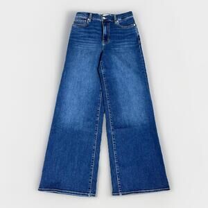 New FRAME Le Slim Palazzo Jeans High Rise Wide Leg Blue Denim Women’s Sz 28 X 30